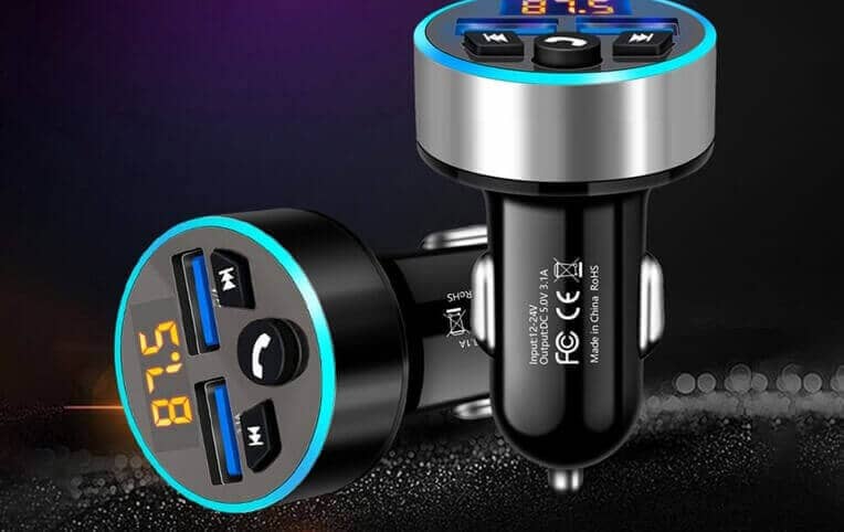 LEEHUR 5.0 Bluetooth Car Charger MP3 player FM Transmitter Wireless Radio