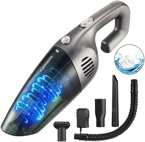 Homasy Handheld Vacuum Cordless, 8Kpa Hand Vacuum with Powerful Cyclonic Suction