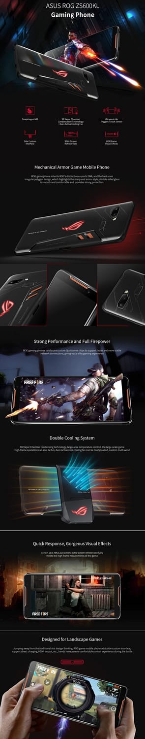 Black Friday Asus Best Deals - ASUS ROG ZS600KL Gaming Phone