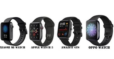 OPPO Watch VS Apple Watch 5 VS Amazfit GTS VS Xiaomi Mi Watch